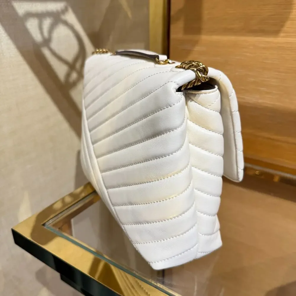 NEW‼️Tory Burch Willa Chevron Large Shoulder Bag 187337 $625